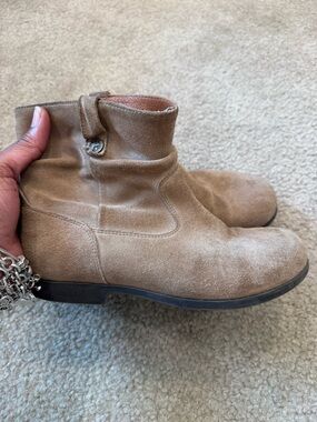 Birkenstock Tan Leather Boot Interior View